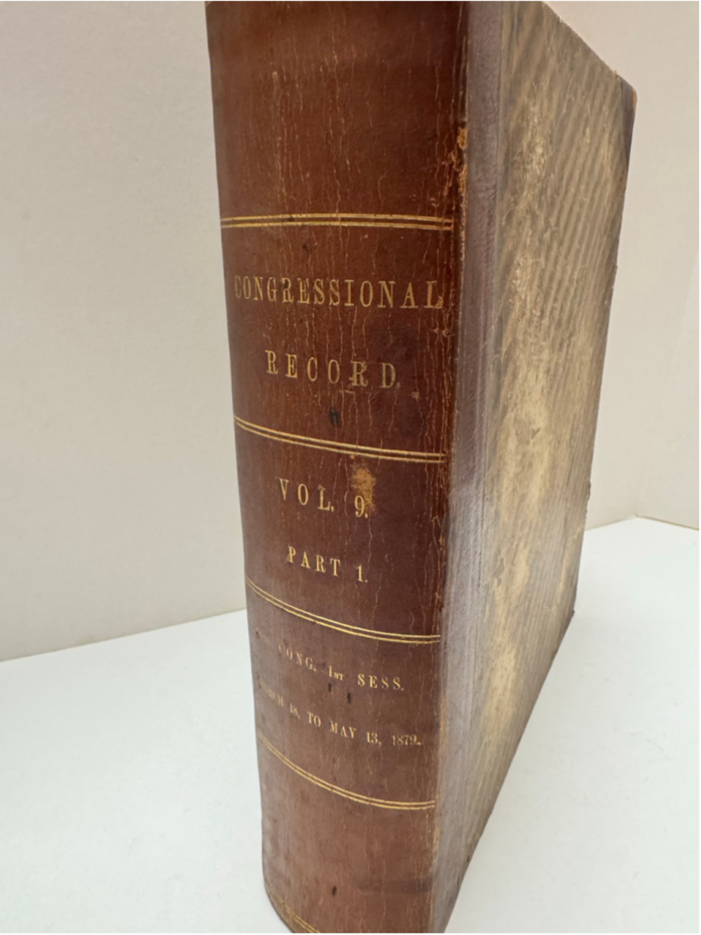 Antique Congressional Record Vol 9 Part 1, 45th Congress, 3rd Session 1878